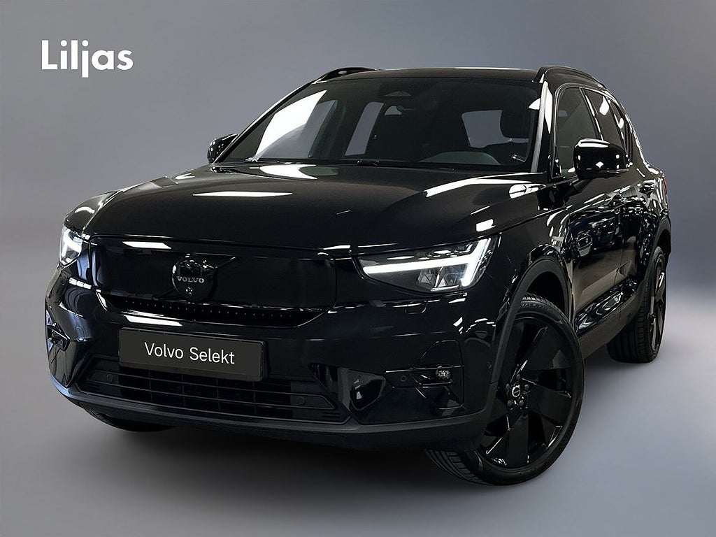 Volvo EX40 Single M Extended R Ultra Black Edt//Dragkrok//