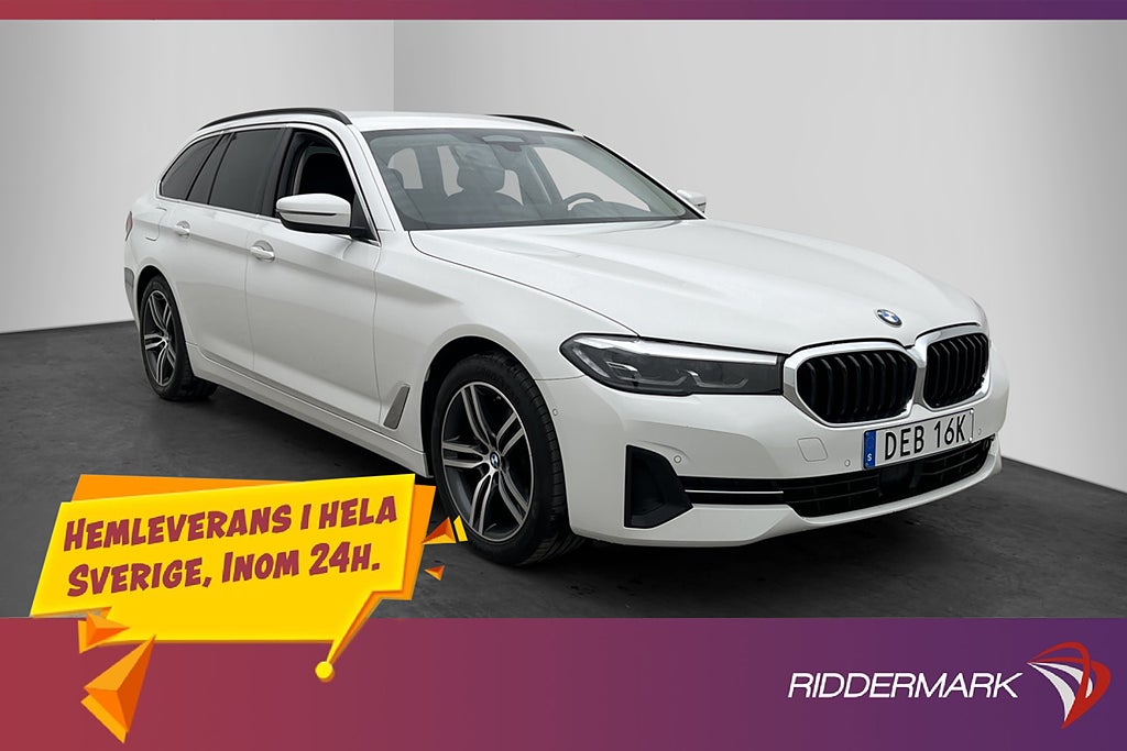 BMW 520 D 190hk xDrive Cockpit Värmare Kamera Skinn Dragkrok