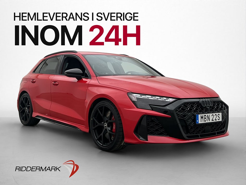 Audi RS3 2.5 TFSI 400hk Quattro 360° Sonos  HUD CarPlay Navi