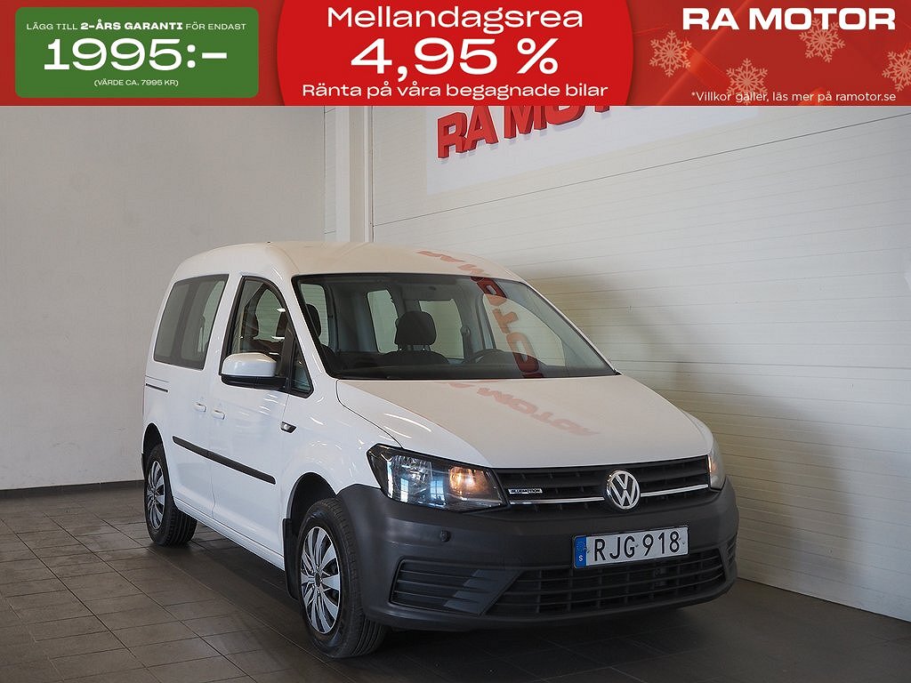 Volkswagen Caddy Life 1.4 TGI DSG 110hk | Dragkrok | M-Värm 2017