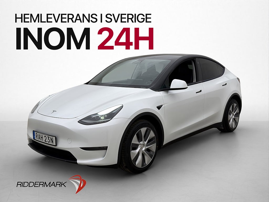 Tesla Model Y Long Range AWD Skinn Dragkrok Autopilot MOMS