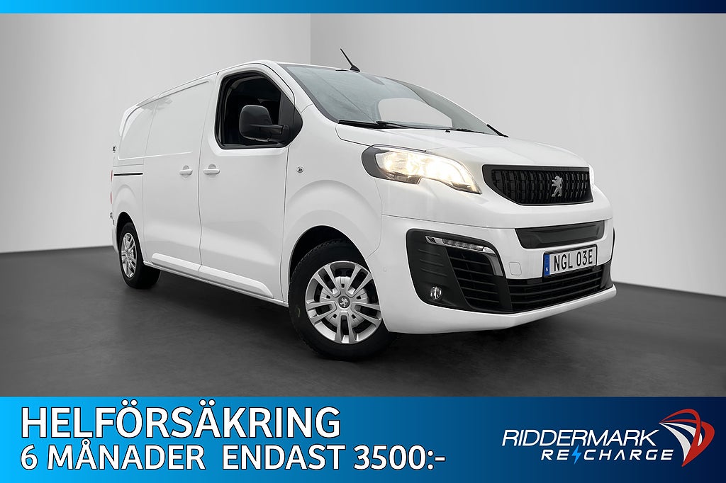 Peugeot e-Expert L2 136hk 3-Sits Kamera CarPlay Lång MOMS