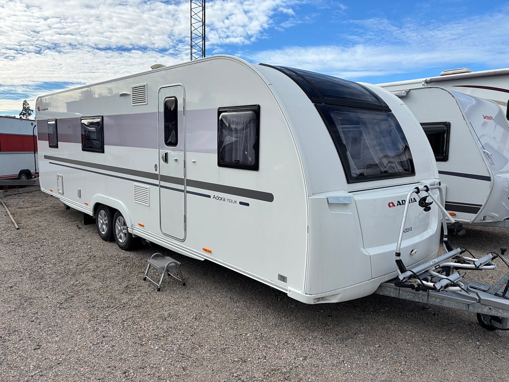 Adria Adora 753 UK barnkammare Alde Ac Mover Lufttält 