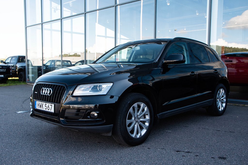 Audi Q5 2.0 TDI Quattro S-Tronic Svart Optik Drag Nyservad