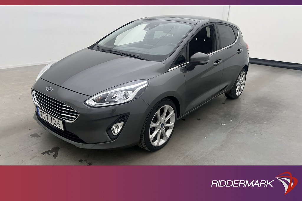 Ford Fiesta 1.0 100hk Titanium Pano Navi Sensorer Rattvärme