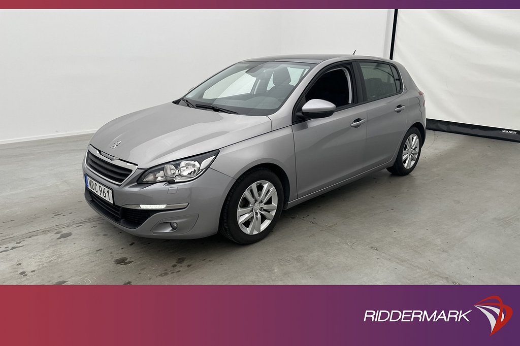 Peugeot 308 1.6 125hk Värmare Pano Navi Sensorer Farthållare