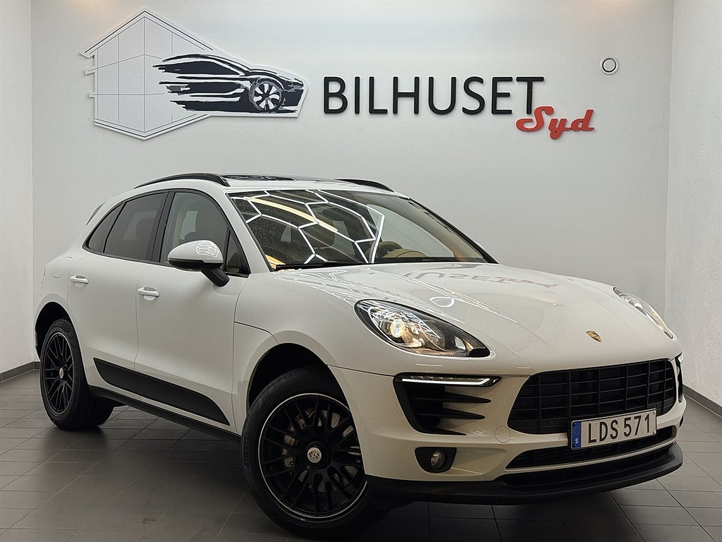 Porsche Macan S PDK 258hk Pano/Värmare/Navi/Läder/Nyservad