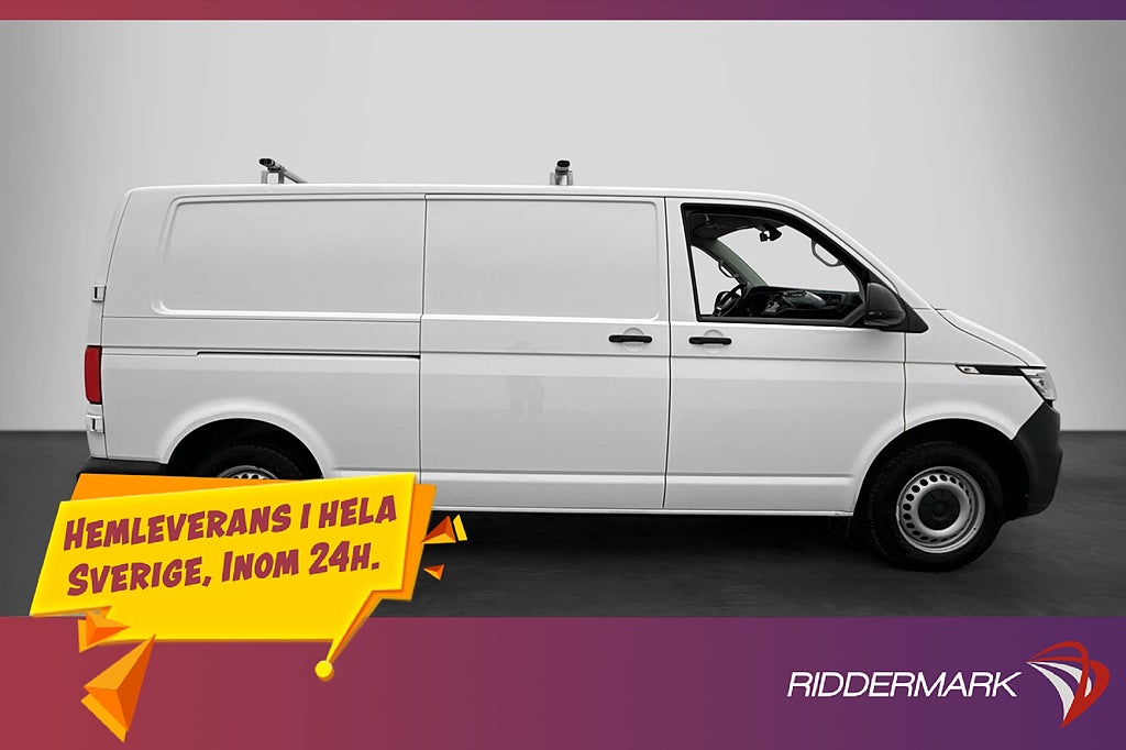 Volkswagen Transporter L2 Värm PDC Drag 2xDörr CARPLAY Moms
