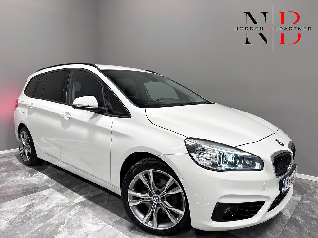 BMW 218d Gran Tourer 7 Sits/Automat/Kamera/Drag/Nyservad/150HK