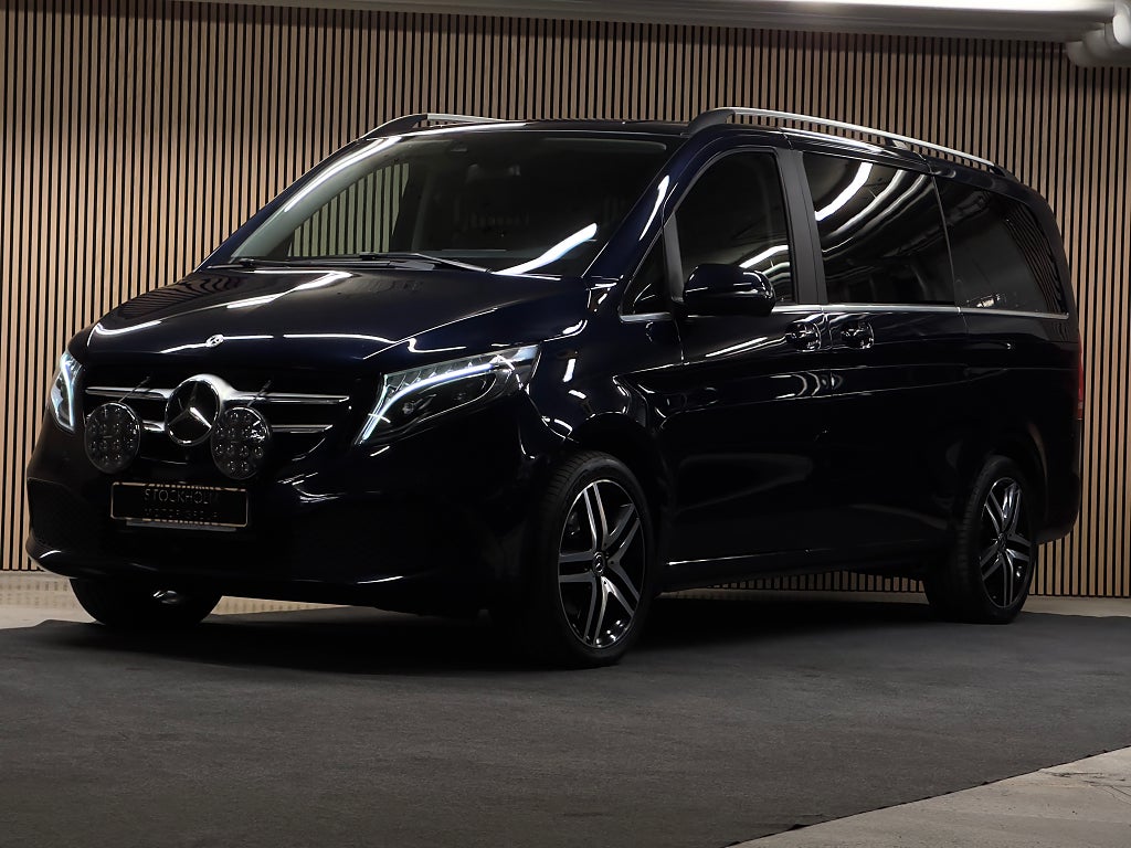 Mercedes-Benz V 300d/ 7-SITS/ 4MATIC/ ADVANTAGE/LÅNG/ 360°/ DRAG/ 1-ÄGARE/ 240HK