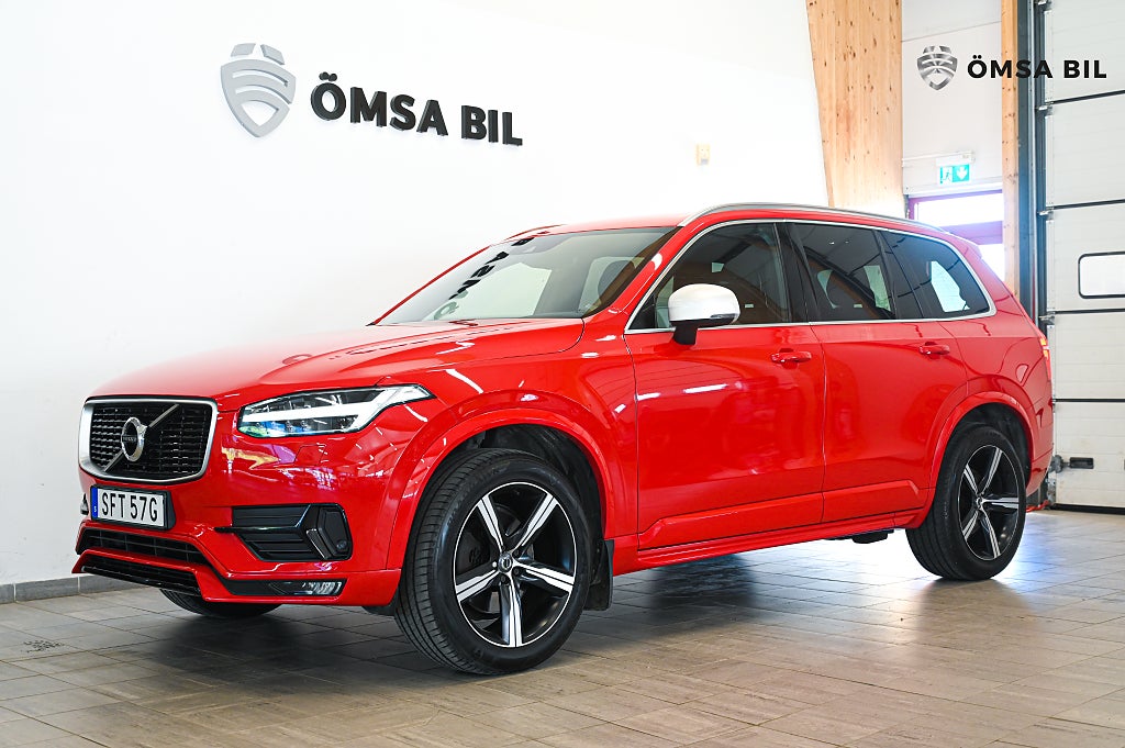 Volvo XC90 7-sits D4 R-Design Drag Carplay Navi