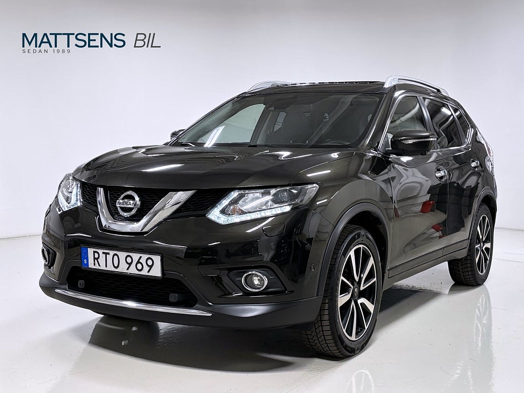 Nissan X-Trail 7-sits 1.6 Euro 6 / 1190kr/mån /Pano /360° /Skinn /Drag