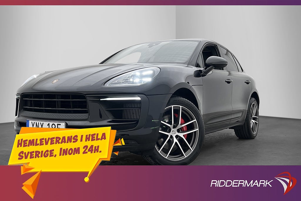 Porsche Macan S PDK 380hk Sport Chrono Pano Kamera 14-Vägs