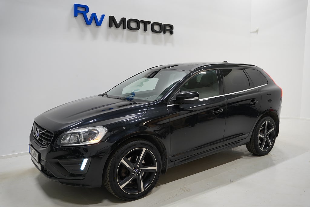 Volvo XC60 D5 AWD 215hk R-Design Pano D-värmare B-kamera VOC BLIS Drag