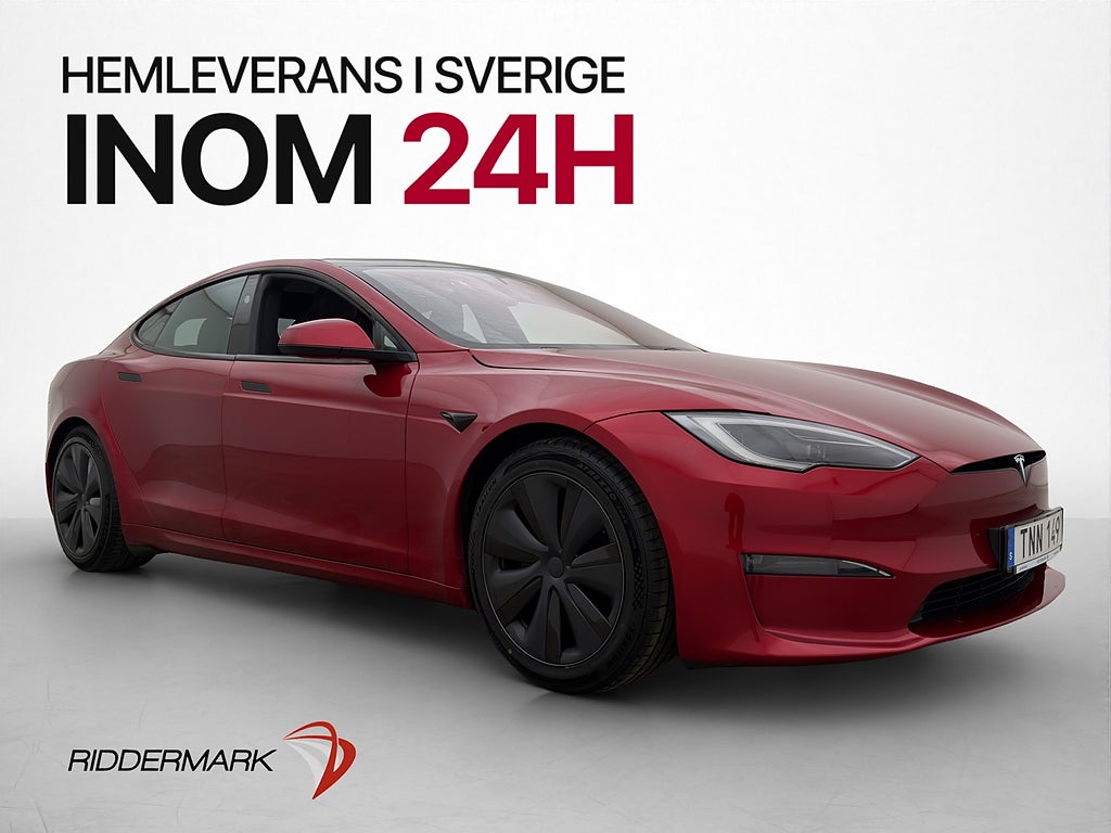 Tesla Model S Long Range AWD Yoke Pano Luftfj Värmare Kamera