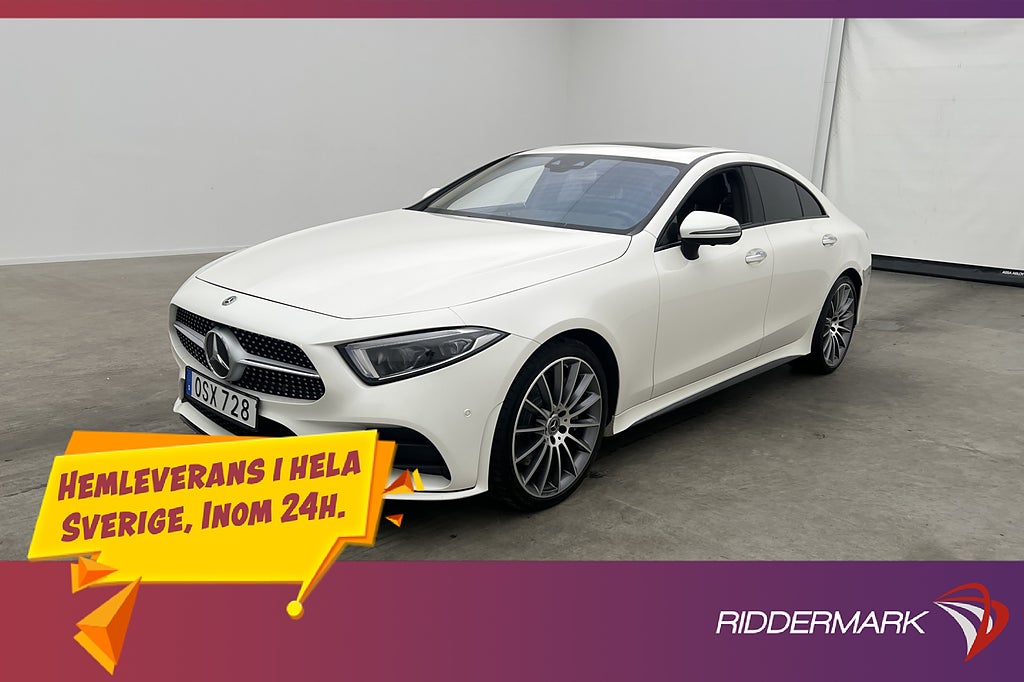 Mercedes-Benz CLS 400 d Coupé 4M AMG Värm 360° Taklucka Burm