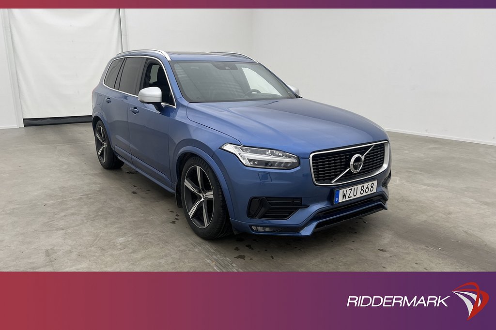 Volvo XC90 D5 AWD R-Design 7-Sit VOC Luft Pano B&W Drag MOMS