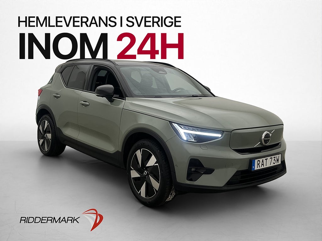 Volvo XC40 Recharge Twin Ultimate 408hk 360° H/k Pano Navi