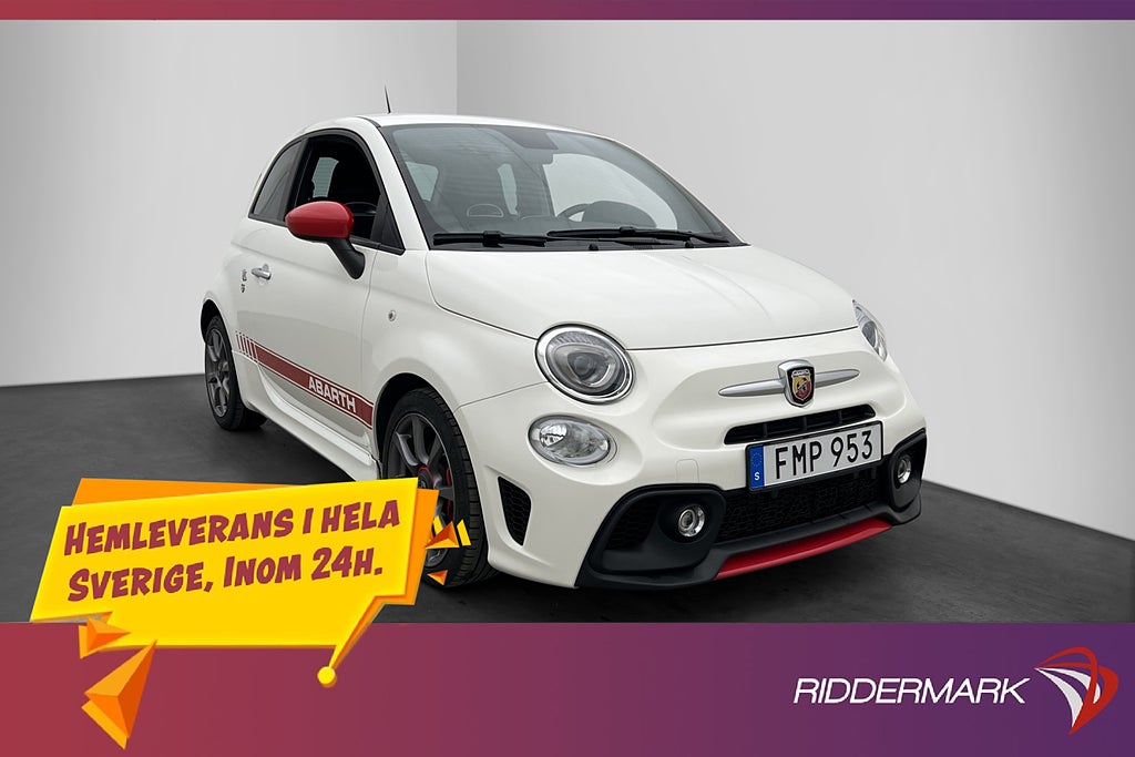 Abarth 595 1.4 T-JET 145hk CarPlay Motorvärmare Sensorer