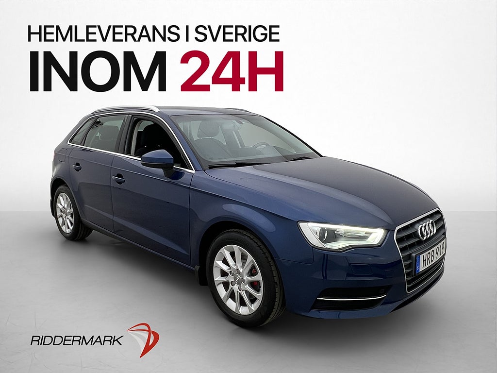 Audi A3 Sportback 1.2 TFSI 110hk M&K Värmare 0,49l/mil