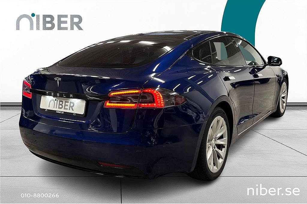 Tesla Model S 100D, Autopilot, luftfjädring, Vit läder, fr 2,95%
