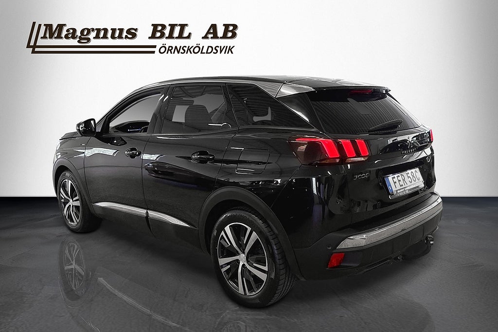 Peugeot 3008 HYBRID 224Hk Automat Navi V-hjul Drag Halvskinn miniatyr 4
