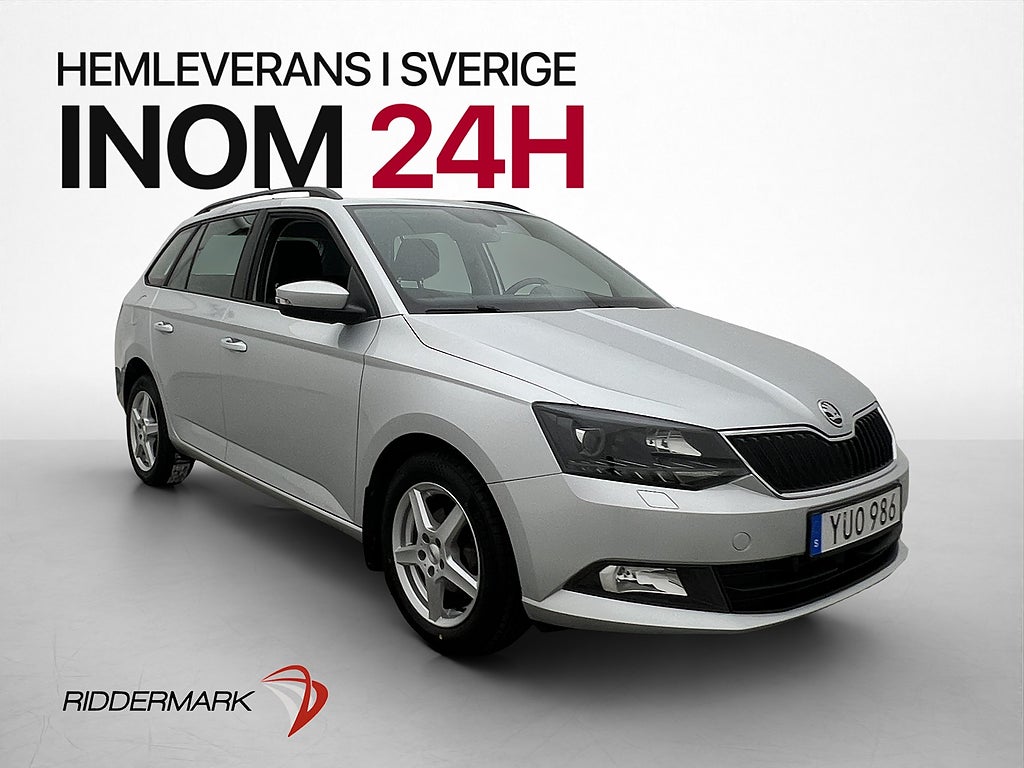 Skoda Fabia 1.0 TSI 95hk Style P-sensor Bluetooth Sätesvärme