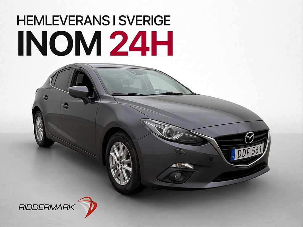 Mazda 3 2.0 SKYACTIV-G 120hk Värmare Navi P-Sensorer