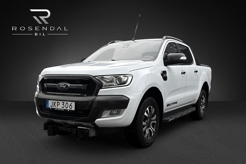 Ford Ranger Dubbelhytt 3.2 TDCi 4x4 Wildtrack MOMS Drag Plogfäste 