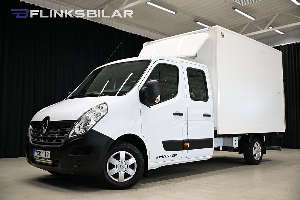 Renault master dCi 170HK Automat|Dubbelhytt|7-Sits|Volymskåp|BG-Lyft