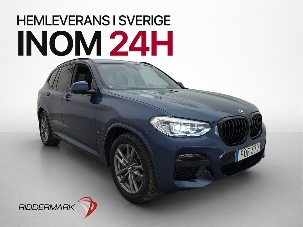 BMW X3 xDrive30e M Sport 360° Drag Läder Elstol HiFi CarPlay