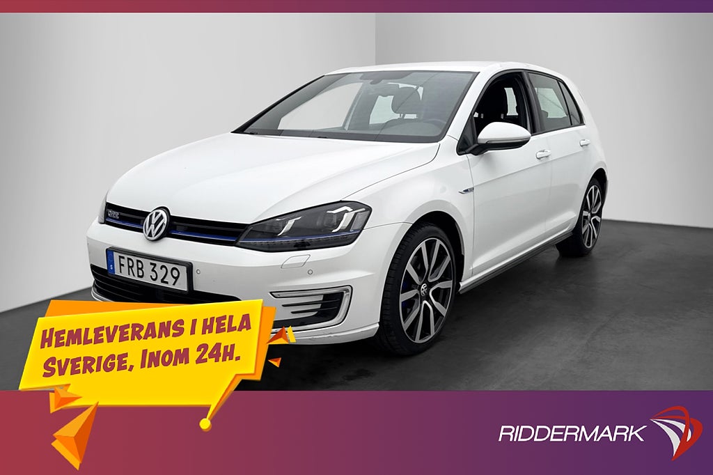 Volkswagen Golf GTE Drag CarPlay Adaptiv-Fart Navi Sensorer