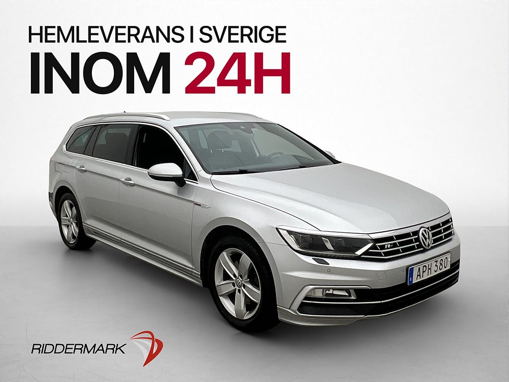 Volkswagen Passat 2.0 TDI 190hk 4M R-Line Skinn Värmare Drag