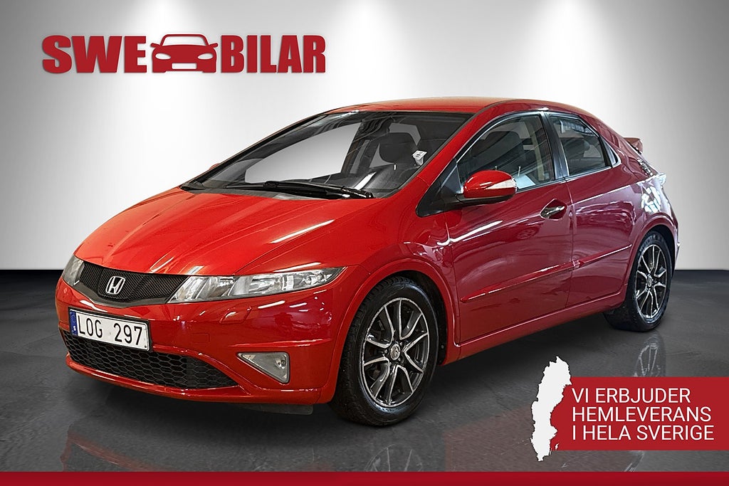 Honda Civic 5-dörrar 1.8 i-VTEC 140Hk Sport NYBESS