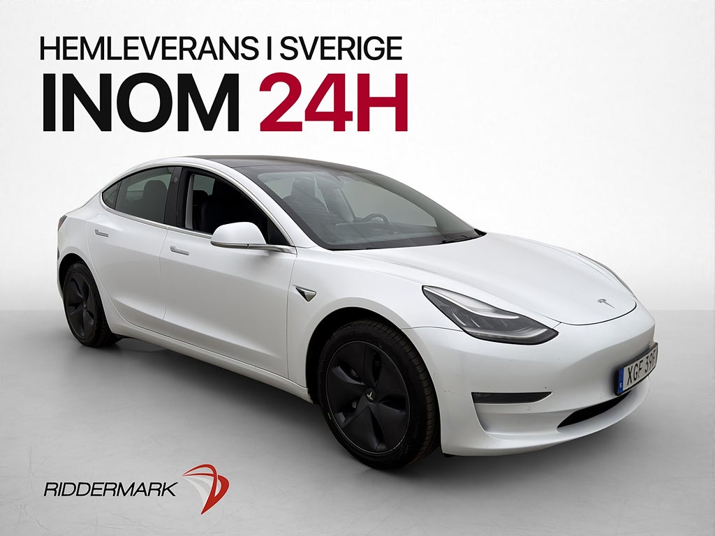 Tesla Model 3 Long Range AWD Panorama Kamera Svensksåld MOMS