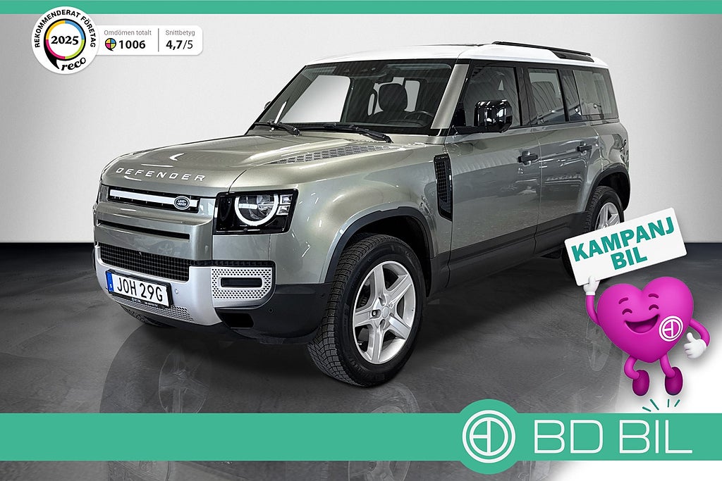 Land Rover Defender 110 D240 PANORAMA MERIDIAN 3,95% RÄNTA