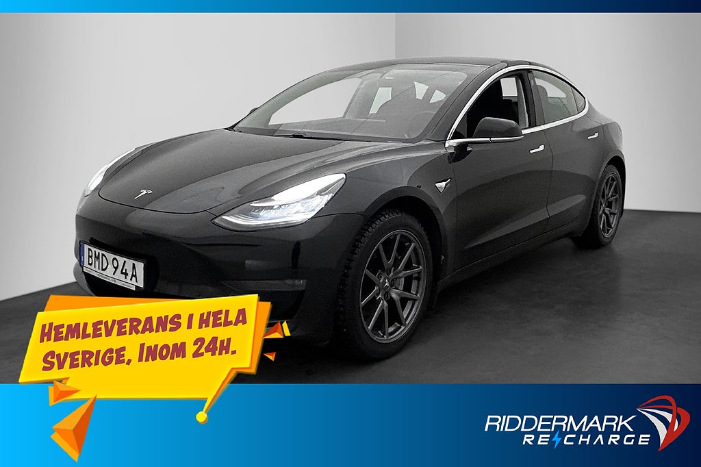 Tesla Model 3 Standard Range Plus Autopilot Svensksåld