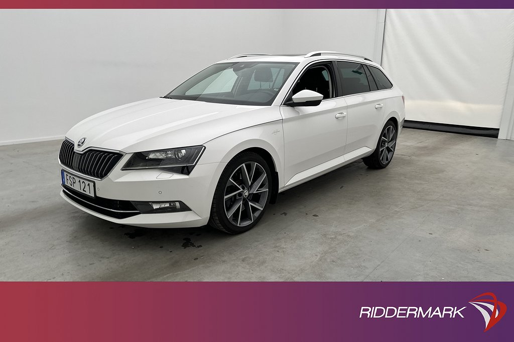 Skoda Superb 4x4 280hk L&K Pano Canton Värm Kamera Navi Drag