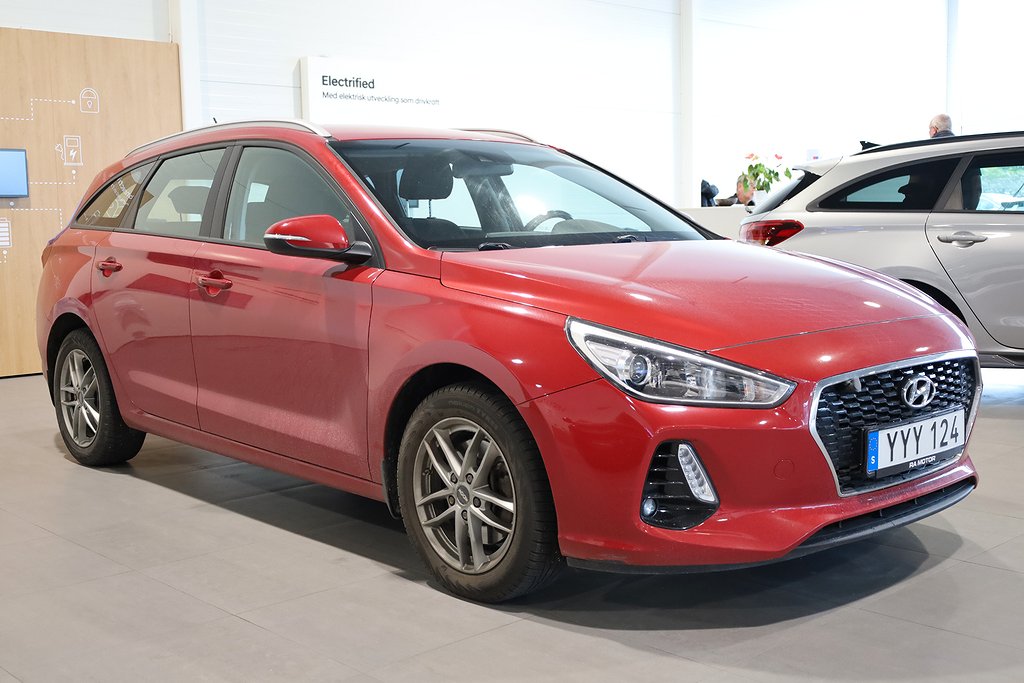 Hyundai i30 1,0 T-GDI blue 120hk Comfort Kombi Motorvärmare 2018