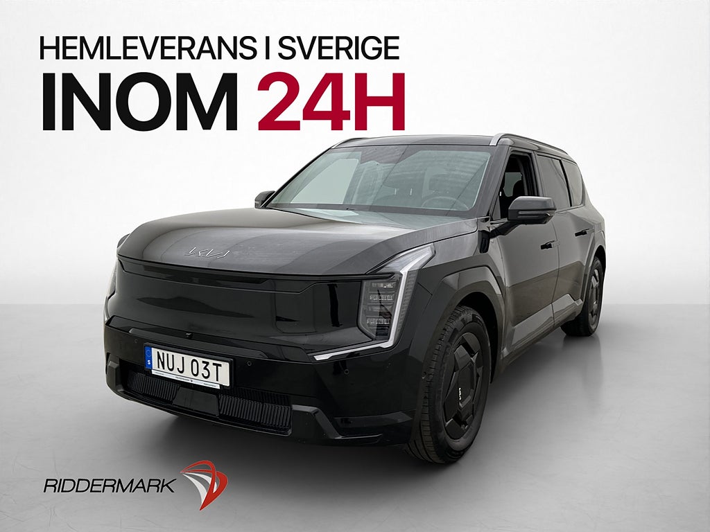 Kia EV9 AWD PLUS 7-Sits Värmare Skinn 360° Drag CarPlay Navi