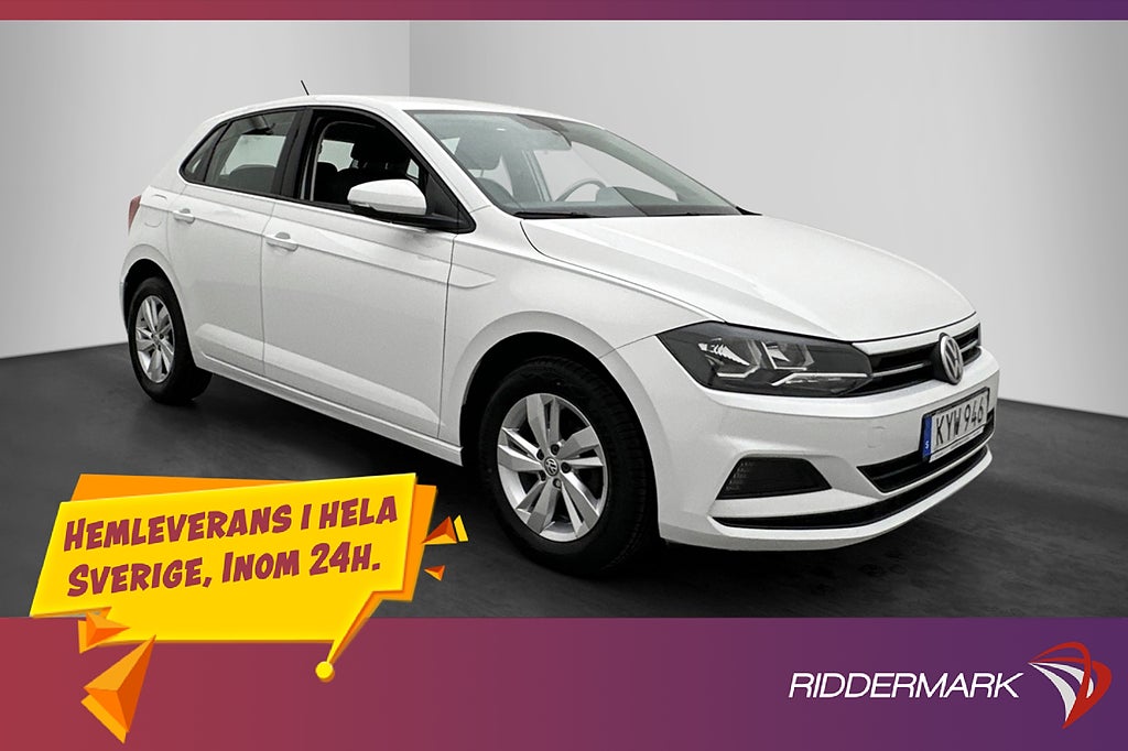 Volkswagen Polo 1.0 TSI 95hk Bluetooth Låg-Skatt 0.44l/mil