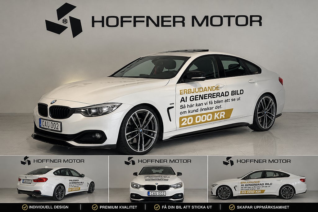 BMW 420D Gran Coupé Steptronic Sport Line TackLucka PDC H&K 