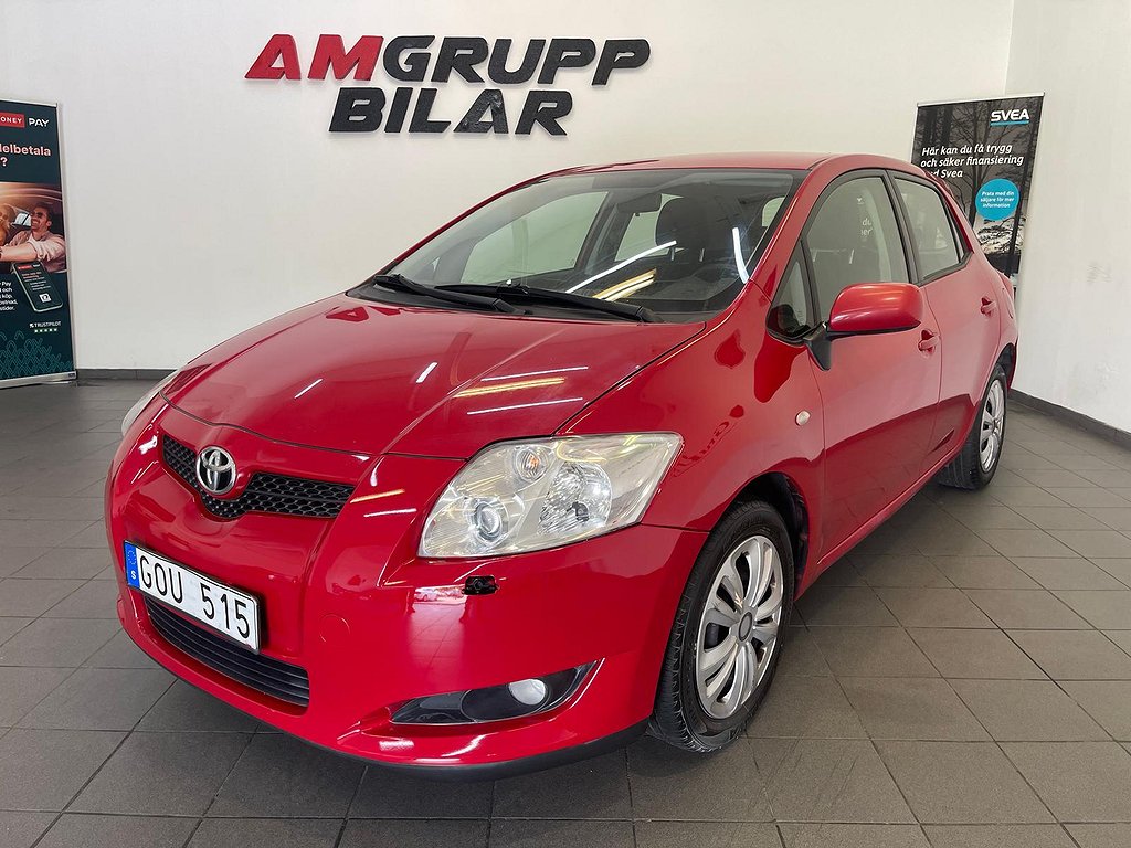 Toyota Auris 5-dörrar 1.6 Dual VVT-i Euro 4 Låga Mil nybesiktad