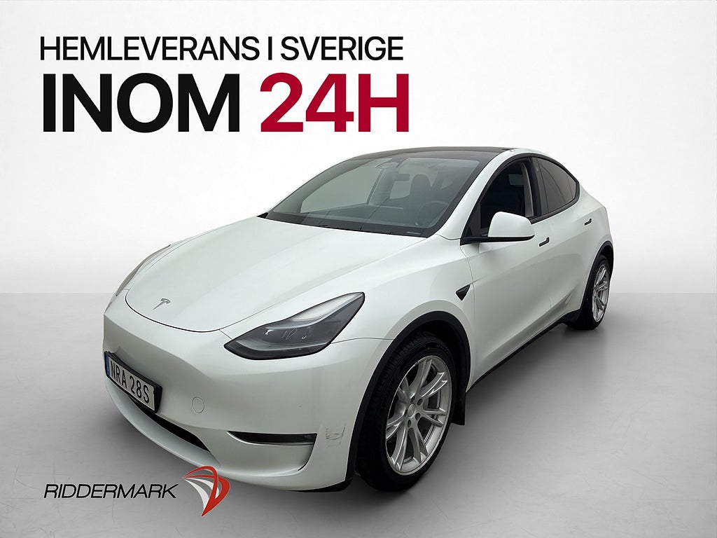 Tesla Model Y Long Range AWD Pano Skinn Drag Kamera Moms AP