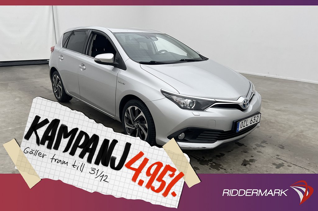 Toyota Auris Hybrid e-CVT 136hk Active Plus Ka 4,95% Ränta