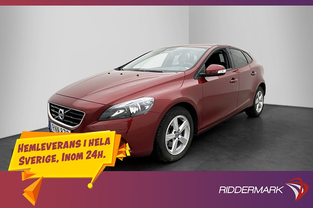 Volvo V40 T2 122hk Kamera Värmare Drag Sensorer LÅGAMIL