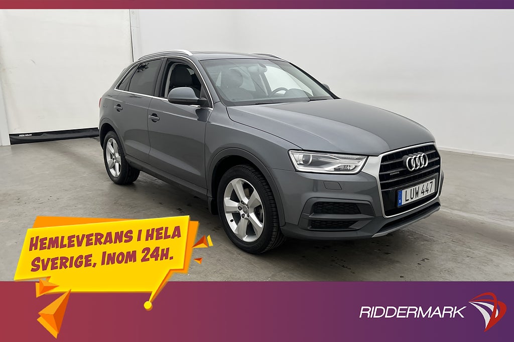 Audi Q3 2.0 TDI Quattro Pano Halvskinn Kamera Drag Få Bruk