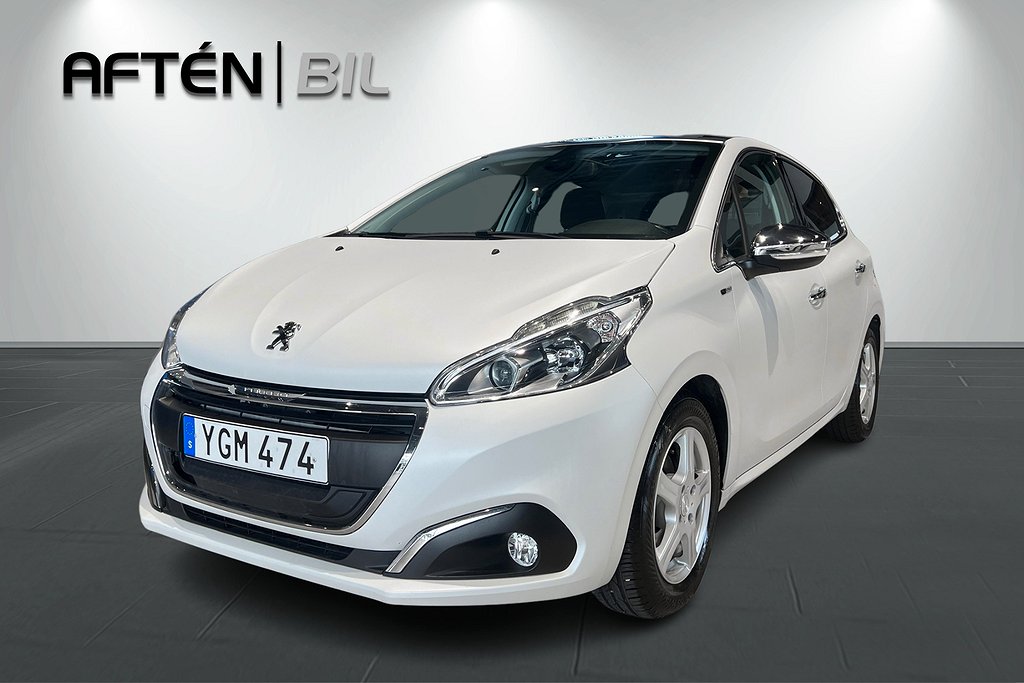 Peugeot 208 5-dörrar 1.2 VTi 82hk | Panorama, P-sensor bak