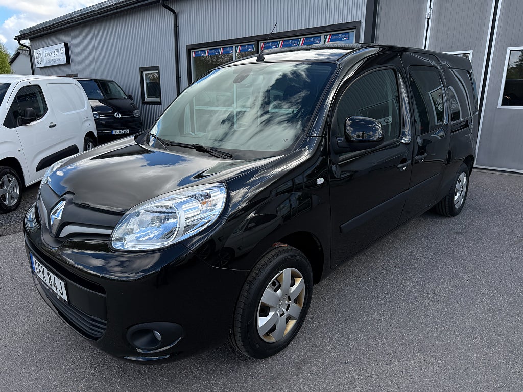 Renault Kangoo Maxi 1.5 dCi Dubbelhytt 4-sits 1ägare Värmare Navi Moms