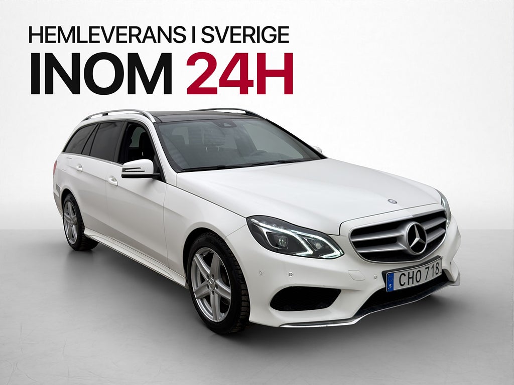 Mercedes-Benz E 250 T 4M AMG Pano D-Värm Sensorer Halvskinn